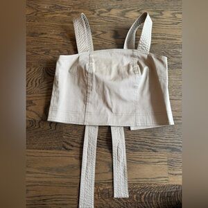 Robert Rodriguez Tie Back Utility Crop Top Size 2